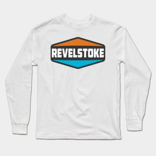 Ski Revelstoke British Columbia Canada Skiing Winter Sports Snowboarding Long Sleeve T-Shirt